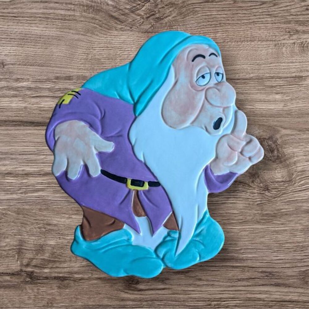 Vintage Disney Sleepy Dwarf Trivet Treasure Craft Kitchen Housewares